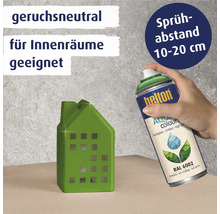 Sprühfarbe mit geruchsneutraler Formel für Innenräume und Sprühabstandsanleitung