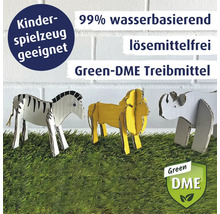 Dekorative Tierfiguren aus Pappe, geeignet für Kinderspielzeug, mit Green-DME Treibmittel.
