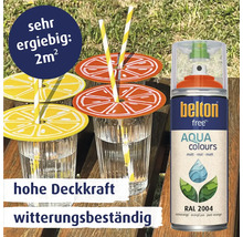 Belton Free PU Sprühlack Ral 2004 reinorange matt 400 ml