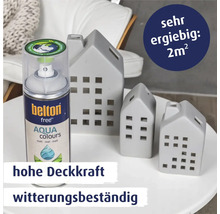 Belton Free Aqua Colours Sprühlackdose mit drei dekorativen Häusern