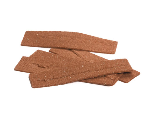 Plusieurs plaquettes de parement en brique