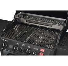 Gasgrill mit Grillrost und Warmhalterost
