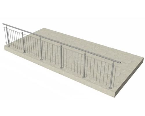 Geländer aus Metall auf Betonfläche