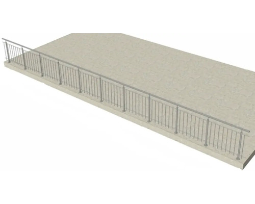 Geländer aus Metall zur Absturzsicherung