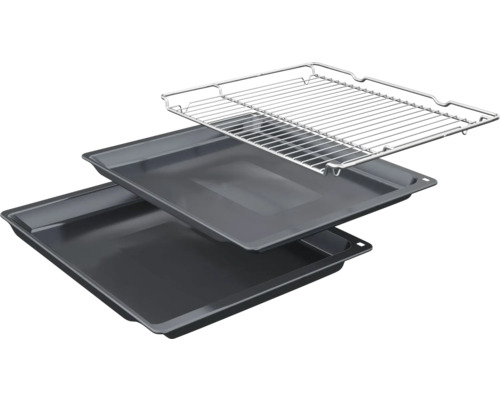 Backblechset bestehend aus zwei Backblechen und einem Grillrost