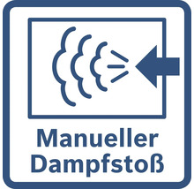 Symbol für manuellen Dampfstoß