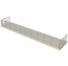 Passerelle avec rambarde