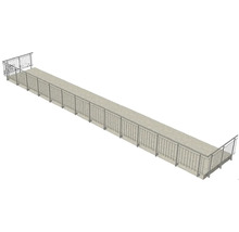 Illustration einer Fußgängerbrücke mit Geländer