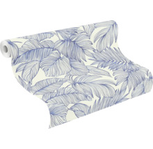 Rouleau de papier peint avec motif de feuilles tropicales