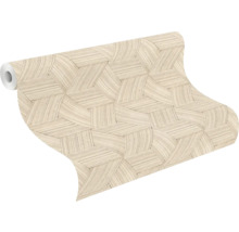 Papier peint intissé 865523 Symphony tressage beige