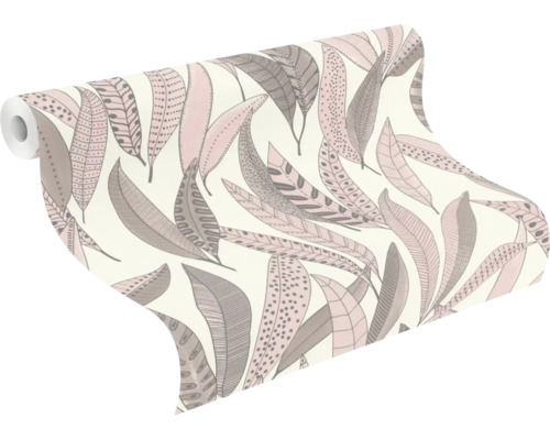 Rouleau de papier peint avec motif de feuilles