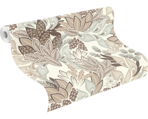 Rouleau de papier peint avec motif de plantes