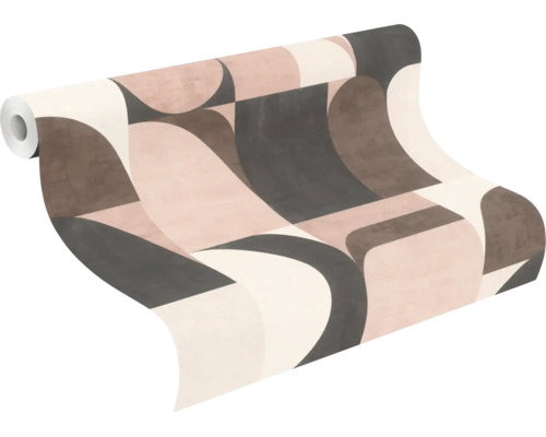 Rouleau de papier peint avec motif géométrique