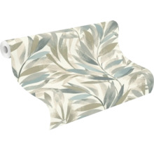 Papier peint intissé 867640 Symphony feuilles bleu