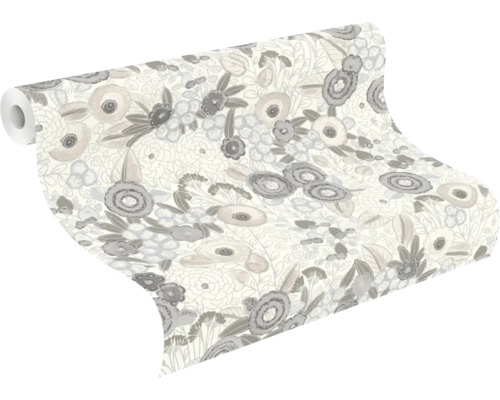 Tapetenrolle mit Blumenmuster