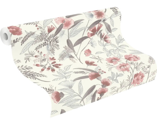 Tapetenrolle mit Blumenmuster