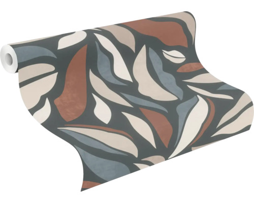Tapetenrolle mit abstraktem Blättermuster