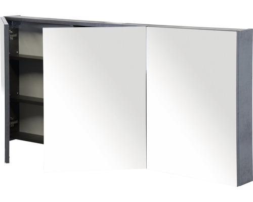 Spiegelschrank mit zwei Türen und Einlegeböden