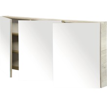 Armoire de toilette Sanox 140 x 13 x 65 cm chêne nature 3 porte