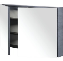 Armoire de toilette Sanox 100 x 13 x 65 cm anthracite béton 2 portes