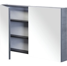 Armoire de toilette Sanox 100 x 13 x 65 cm anthracite béton 2 portes