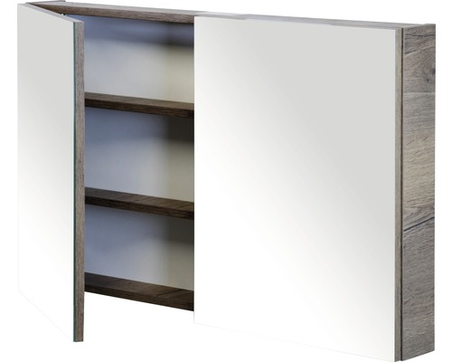 Spiegelschrank mit zwei Türen und Einlegeböden