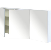 Spiegelschrank Sanox 140 x 13 x 65 cm weiß hochglanz 3-türig