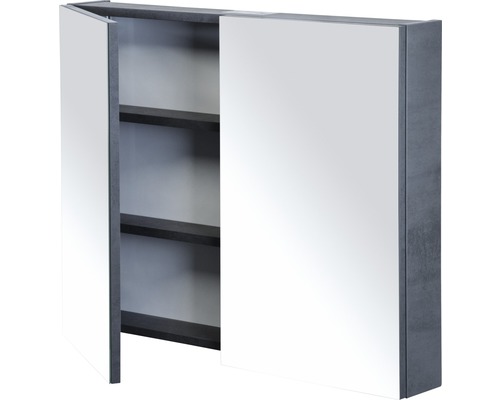Offener Spiegelschrank mit Regalböden für Badezimmer