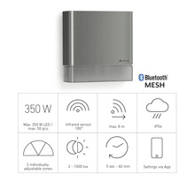 Steinel Bewegungsmelder IS 180 Digi anthrazit Bluetooth Mesh
