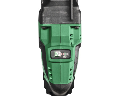 Vue de dessus d''une perceuse avec fonction d''arrêt automatique.