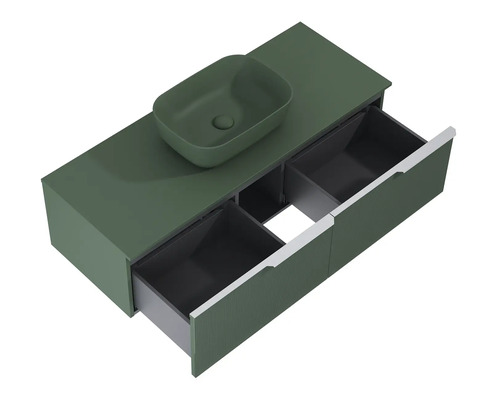 Meuble-lavabo avec vasque à poser et tiroirs