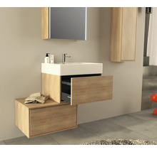 Jungborn Waschtischunterschrank NOVE BxHxT 60 x 30 x 46 cm Frontfarbe tabak eiche matt 55764