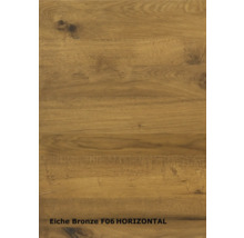 ZT Eiche Bronze Furnier Quer 61x198,5 DIN Links MODERN 07 Glas Graphit