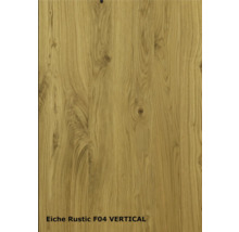 ZT Eiche Rustic Furnier Aufrecht 61x198,5 DIN Rechts MODERN 07 Glas Dunkelgrau