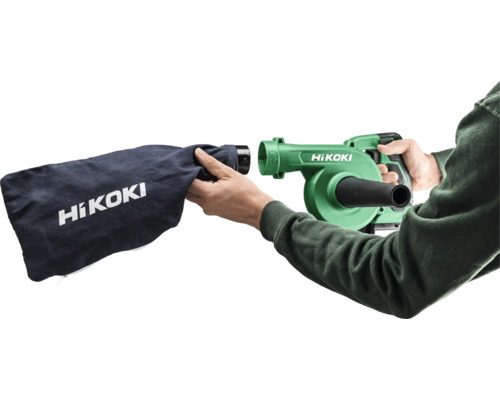 HiKoki Aspirateur souffleur à batterie avec sac de ramassage