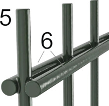 Panneau rigide double fil type 6/5/6 251 x 143 cm RAL 6005 vert mousse