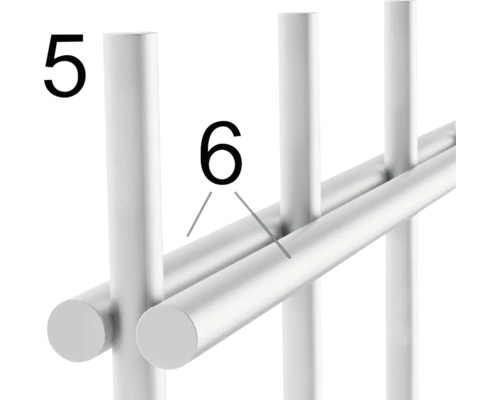 Vue détaillée d''un porte-serviettes avec barres