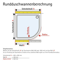 Runddusche Schulte Alexa Style 2.0 R550 80x80 cm Klarglas Profilfarbe chrom-thumb-2