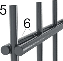 Doppelstabmatte Typ 6/5/6 251 x 103 cm RAL 7016 anthrazit