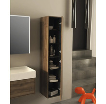 Armoire haute Jungborn NOVE lxhxp 35 x 160 x 35 cm couleur de façade noyer mat 55785