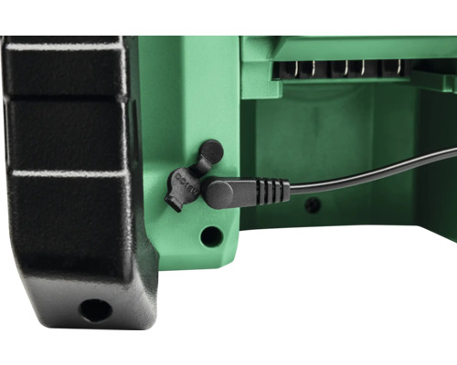 Akku-Ladegerät mit Ladeanschluss und Kabel