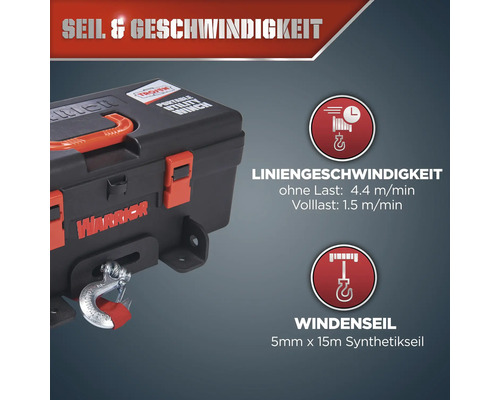 Informations sur la vitesse du treuil à câble Warrior