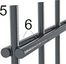 Doppelstabmatte Typ 6/5/6 251 x 163 cm RAL 7016 anthrazit