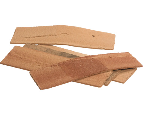 Plusieurs plaques de clinker de cheminée en argile