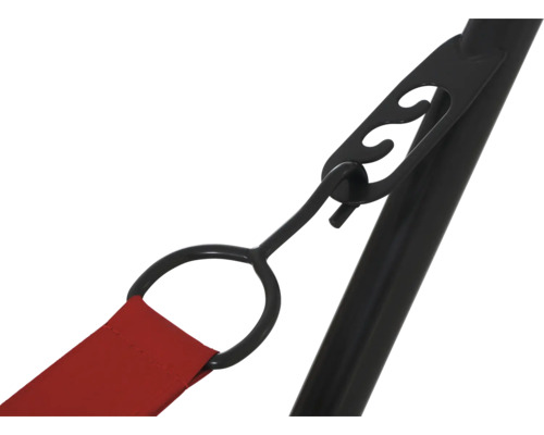 Vue détaillée d''une barre d''écartement de hamac avec suspension