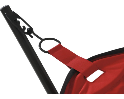 Vue détaillée d''un séchoir à linge avec suspension