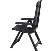 Chaise pliante noire pour extérieur