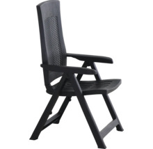 Chaise de jardin en plastique avec accoudoirs