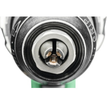 Detailaufnahme eines Bohrfutters einer Bohrmaschine