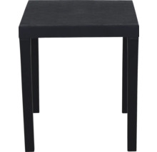 Table de jardin noire en plastique
